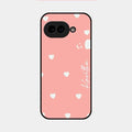 Be Loved Glossy Customised Metal Case Cover Peach For Google Pixel 9A 5G