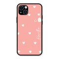 Be Loved Glossy Customised Metal Case Cover Peach For iPhone 14 Plus