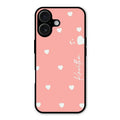 Be Loved Glossy Customised Metal Case Cover Peach For iPhone 16