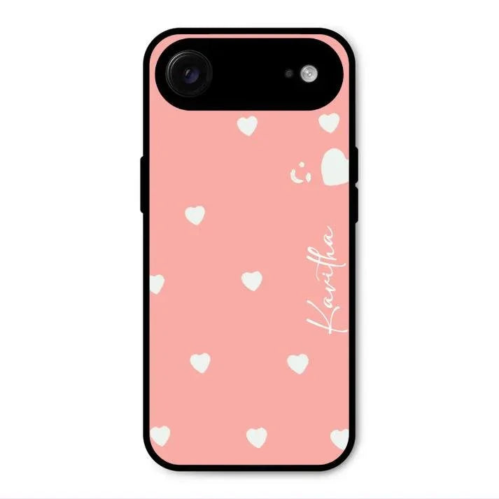 Be Loved Glossy Customised Metal Case Cover Peach For iPhone Air