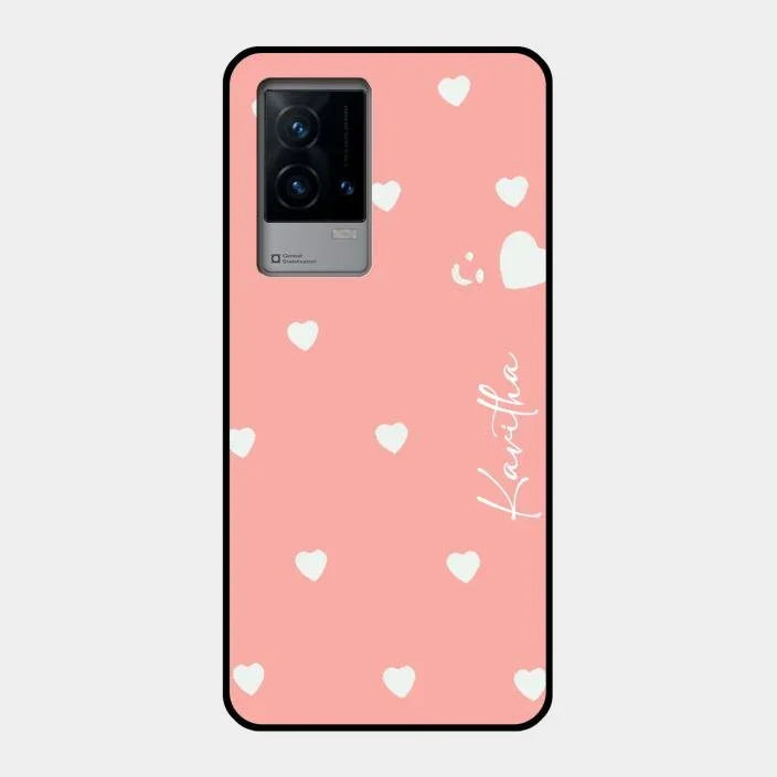 Be Loved Glossy Customised Metal Case Cover Peach For Iqoo 9 5G
