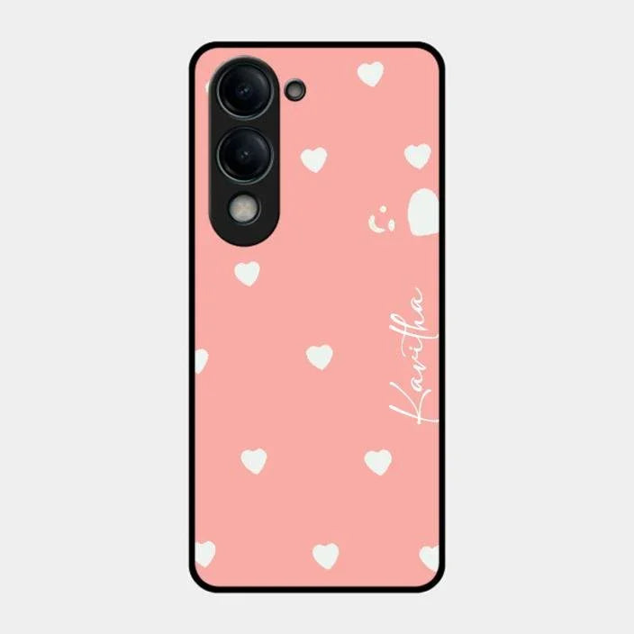 Be Loved Glossy Customised Metal Case Cover Peach For Iqoo Z10 Lite