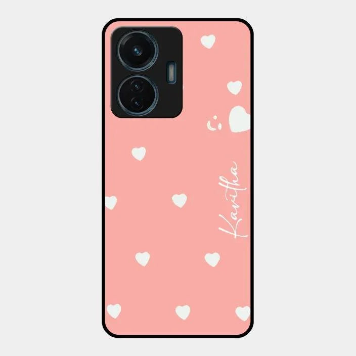 Be Loved Glossy Customised Metal Case Cover Peach For Iqoo Z6 44W