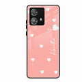 Be Loved Glossy Customised Metal Case Cover Peach For Motorola Edge 40 5G