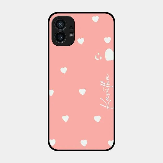 Be Loved Glossy Customised Metal Case Cover Peach For Nothing Phone 1
