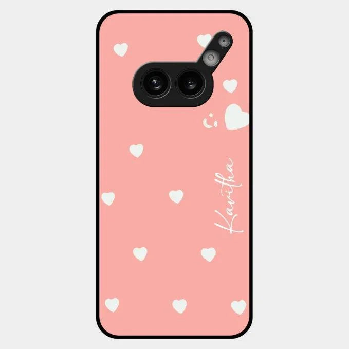 Be Loved Glossy Customised Metal Case Cover Peach For Nothing Phone 2A Plus
