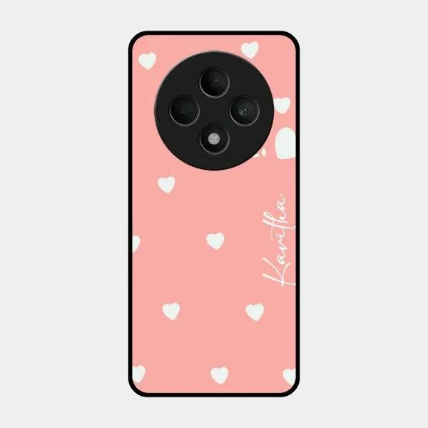 Be Loved Glossy Customised Metal Case Cover Peach For Oppo F27 5G
