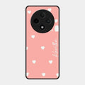 Be Loved Glossy Customised Metal Case Cover Peach For Oppo F27 Pro Plus 5G