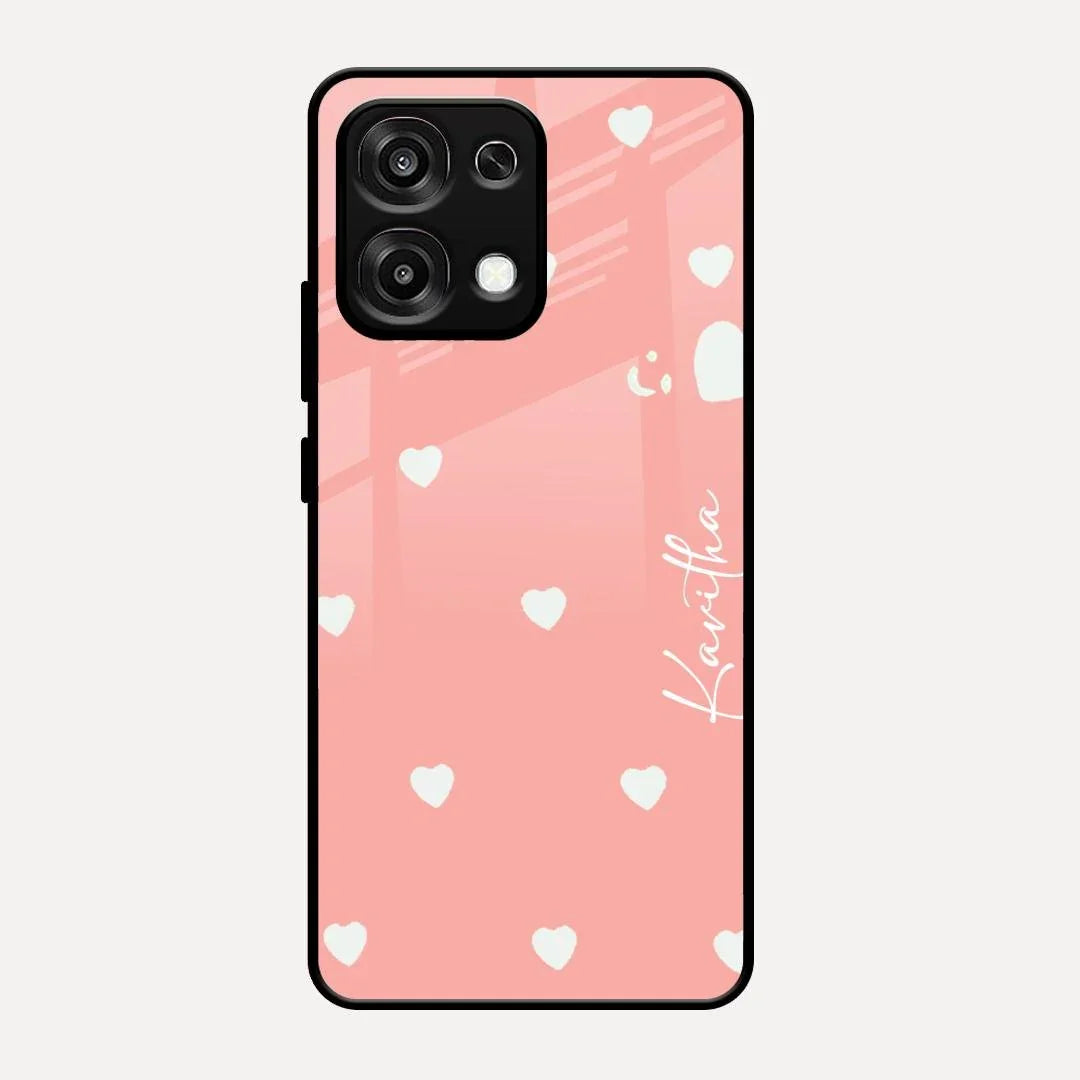Be Loved Glossy Customised Metal Case Cover Peach For Oppo F31 5G