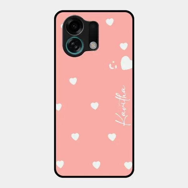 Be Loved Glossy Customised Metal Case Cover Peach For Oppo K13 Turbo 5G