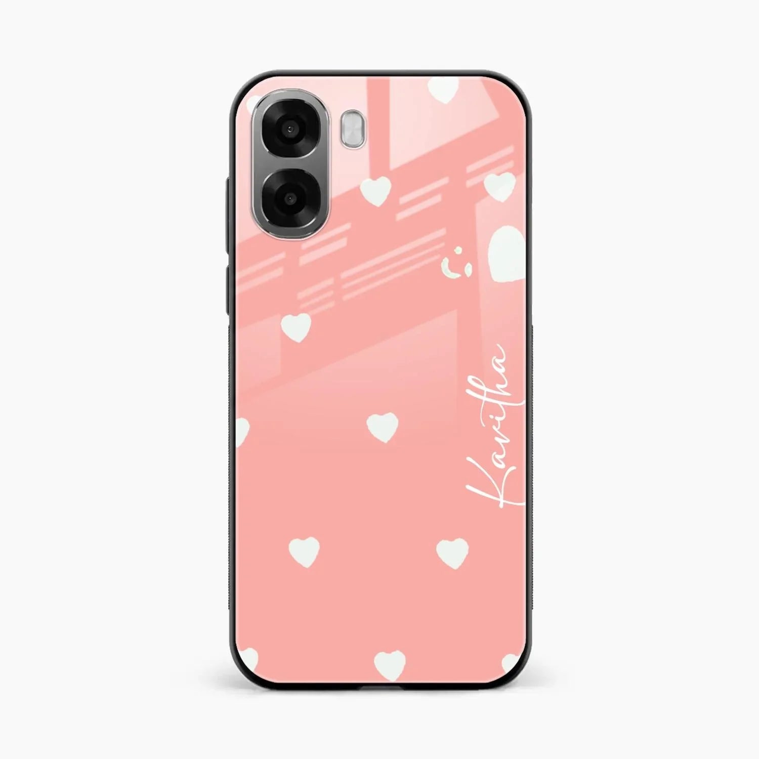 Be Loved Glossy Customised Metal Case Cover Peach For Oppo K14x 5G