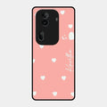 Be Loved Glossy Customised Metal Case Cover Peach For Oppo Reno 11 Pro 5G