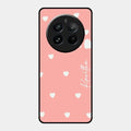 Be Loved Glossy Customised Metal Case Cover Peach For Realme 12 Pro Plus 5G