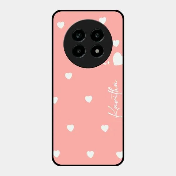 Be Loved Glossy Customised Metal Case Cover Peach For Realme 14 Pro Lite 5G