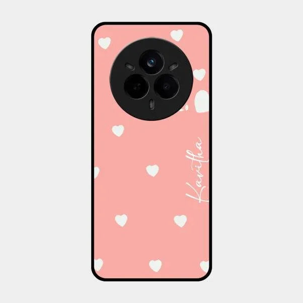 Be Loved Glossy Customised Metal Case Cover Peach For Realme 14 Pro Plus 5G