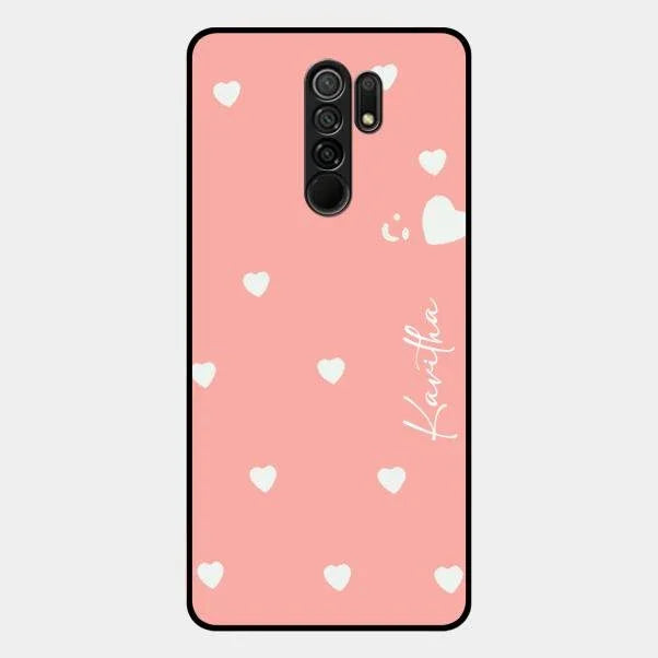 Be Loved Glossy Customised Metal Case Cover Peach For Redmi 9 Prime