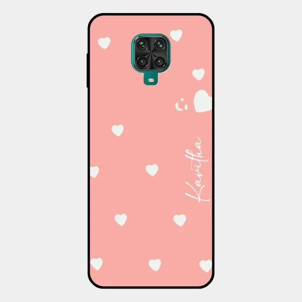Be Loved Glossy Customised Metal Case Cover Peach For Redmi Note 10 Lite