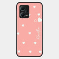 Be Loved Glossy Customised Metal Case Cover Peach For Redmi Note 12 5G