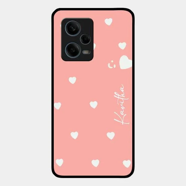 Be Loved Glossy Customised Metal Case Cover Peach For Redmi Note 12 Pro Plus 5G