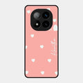 Be Loved Glossy Customised Metal Case Cover Peach For Redmi Note 14 Pro Plus 5G