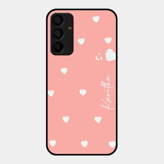 Be Loved Glossy Customised Metal Case Cover Peach For Samsung Galaxy A15 5G