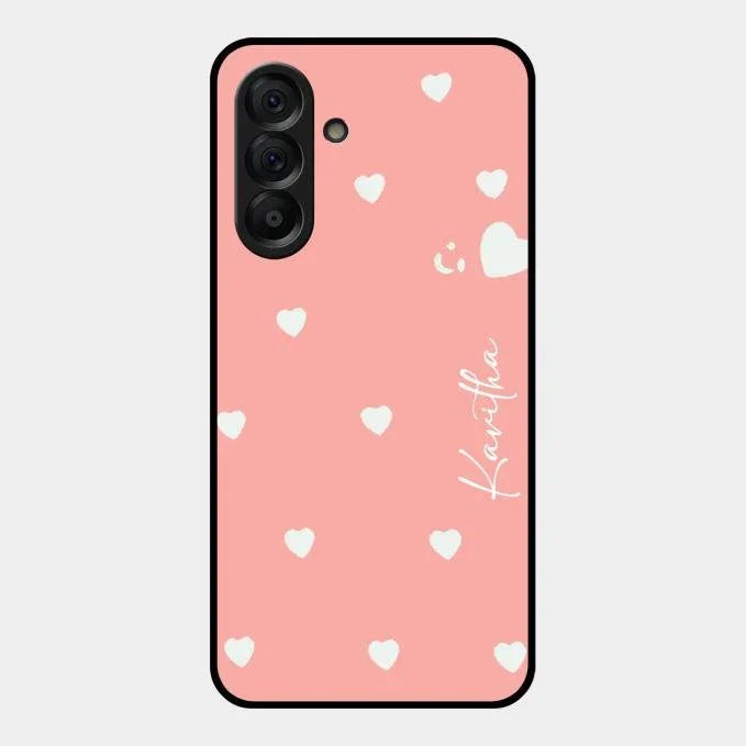Be Loved Glossy Customised Metal Case Cover Peach For Samsung Galaxy A17 5G