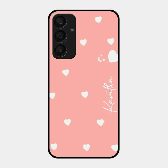 Be Loved Glossy Customised Metal Case Cover Peach For Samsung Galaxy A25 5G