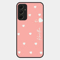 Be Loved Glossy Customised Metal Case Cover Peach For Samsung Galaxy A34 5G