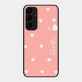 Be Loved Glossy Customised Metal Case Cover Peach For Samsung Galaxy A55 5G