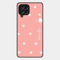 Be Loved Glossy Customised Metal Case Cover Peach For Samsung Galaxy M53 5G