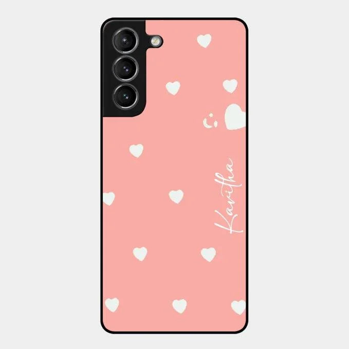 Be Loved Glossy Customised Metal Case Cover Peach For Samsung Galaxy S21