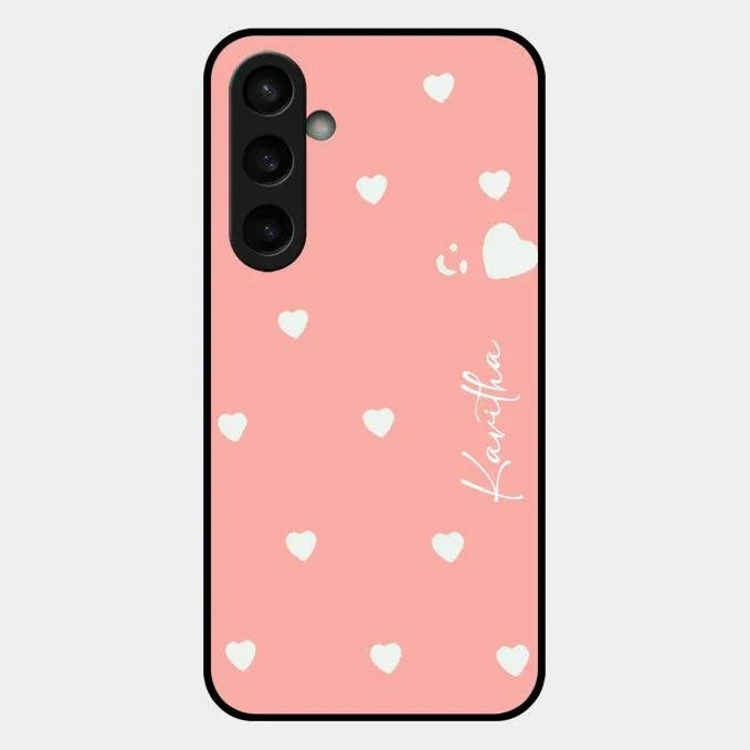 Be Loved Glossy Customised Metal Case Cover Peach For Samsung Galaxy S23 Fe 5G
