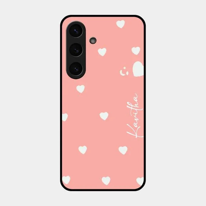 Be Loved Glossy Customised Metal Case Cover Peach For Samsung Galaxy S24 Fe 5G