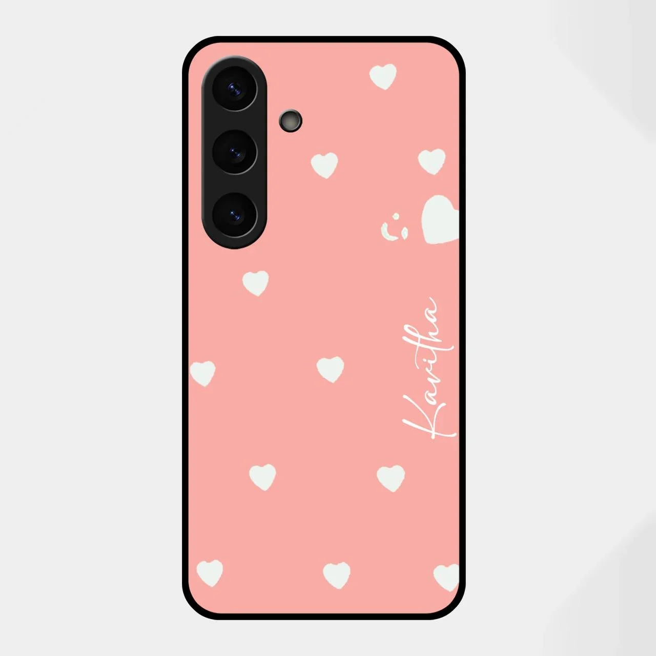 Be Loved Glossy Customised Metal Case Cover Peach For Samsung Galaxy S25 FE 5G