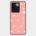Be Loved Glossy Customised Metal Case Cover Peach For Vivo T2 Pro 5G