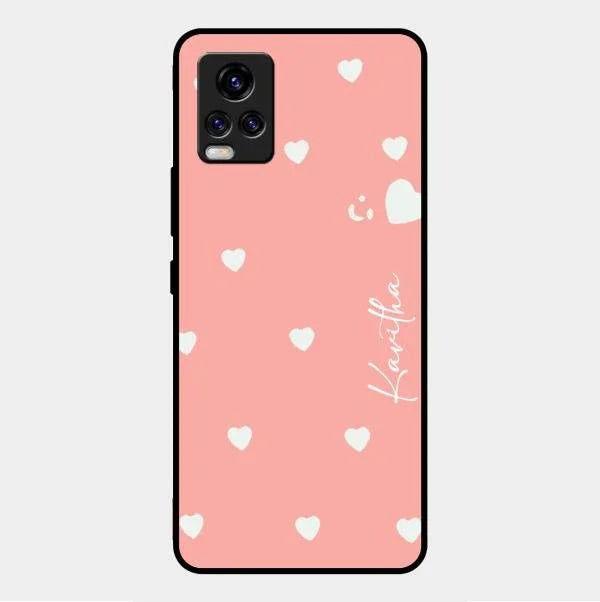 Be Loved Glossy Customised Metal Case Cover Peach For Vivo V20 Pro 5G