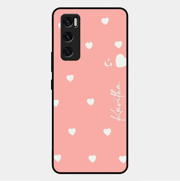 Be Loved Glossy Customised Metal Case Cover Peach For Vivo V20 Se