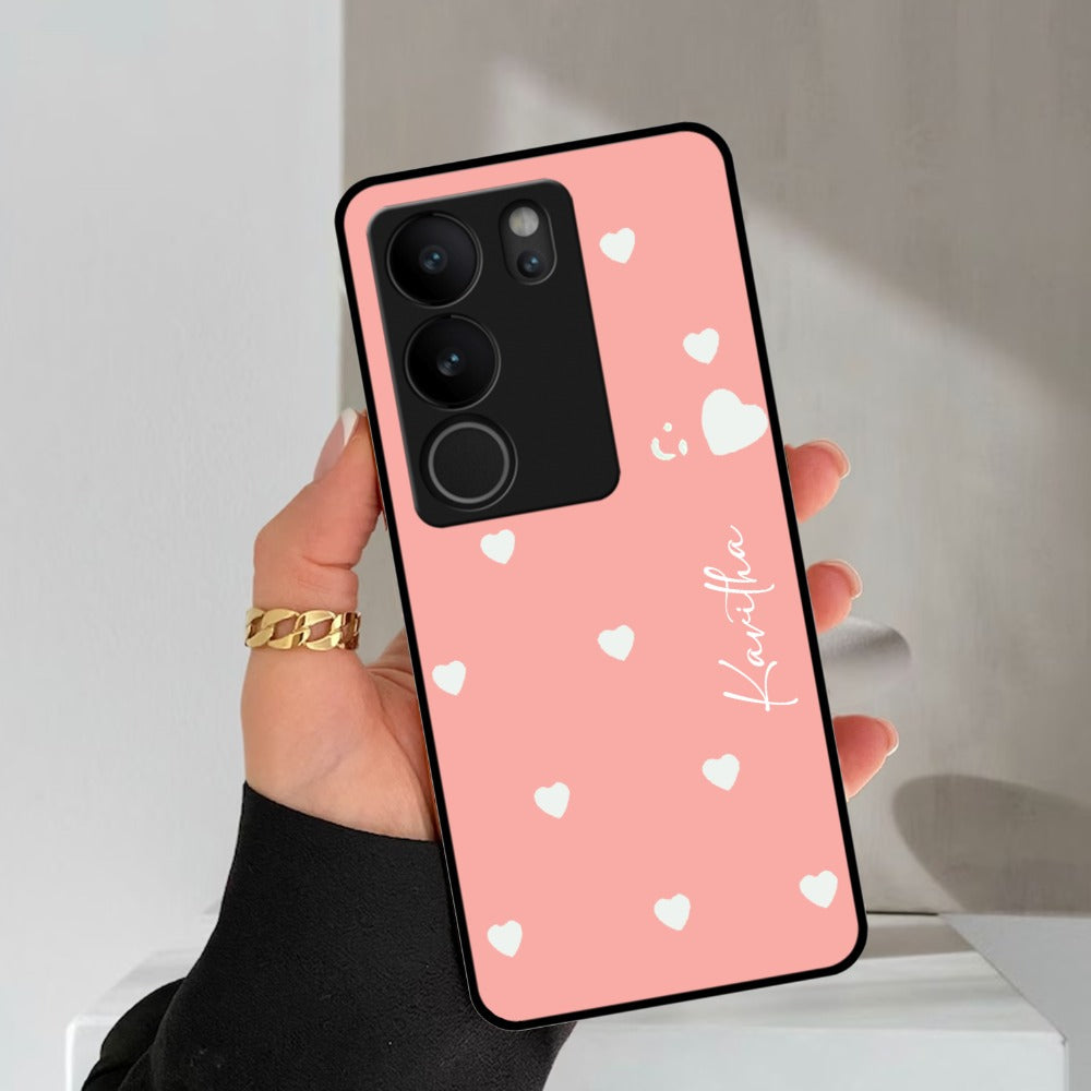 Be Loved Glossy Customized Metal Case Cover Peach For Vivo