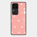Be Loved Glossy Customised Metal Case Cover Peach For Vivo V30 Pro 5G