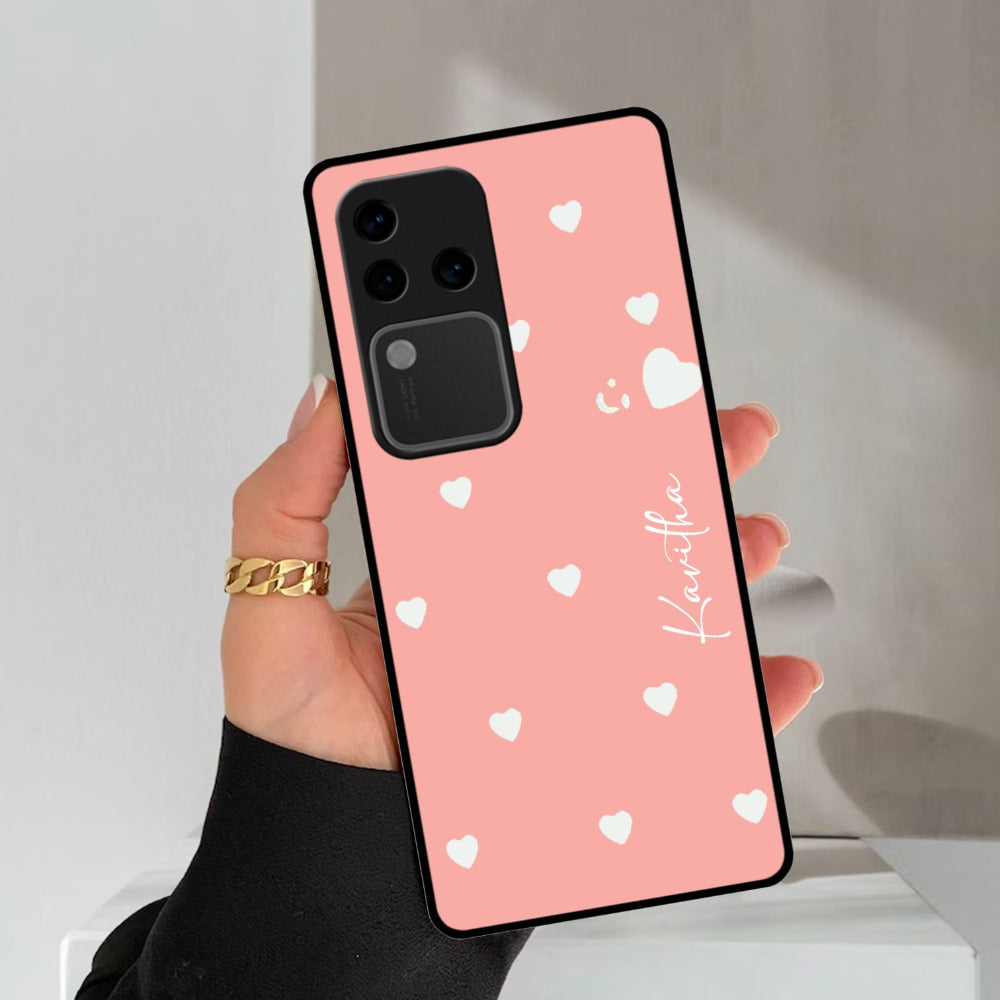 Be Loved Glossy Customized Metal Case Cover Peach For Vivo