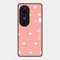 Be Loved Glossy Customised Metal Case Cover Peach For Vivo V40 5G