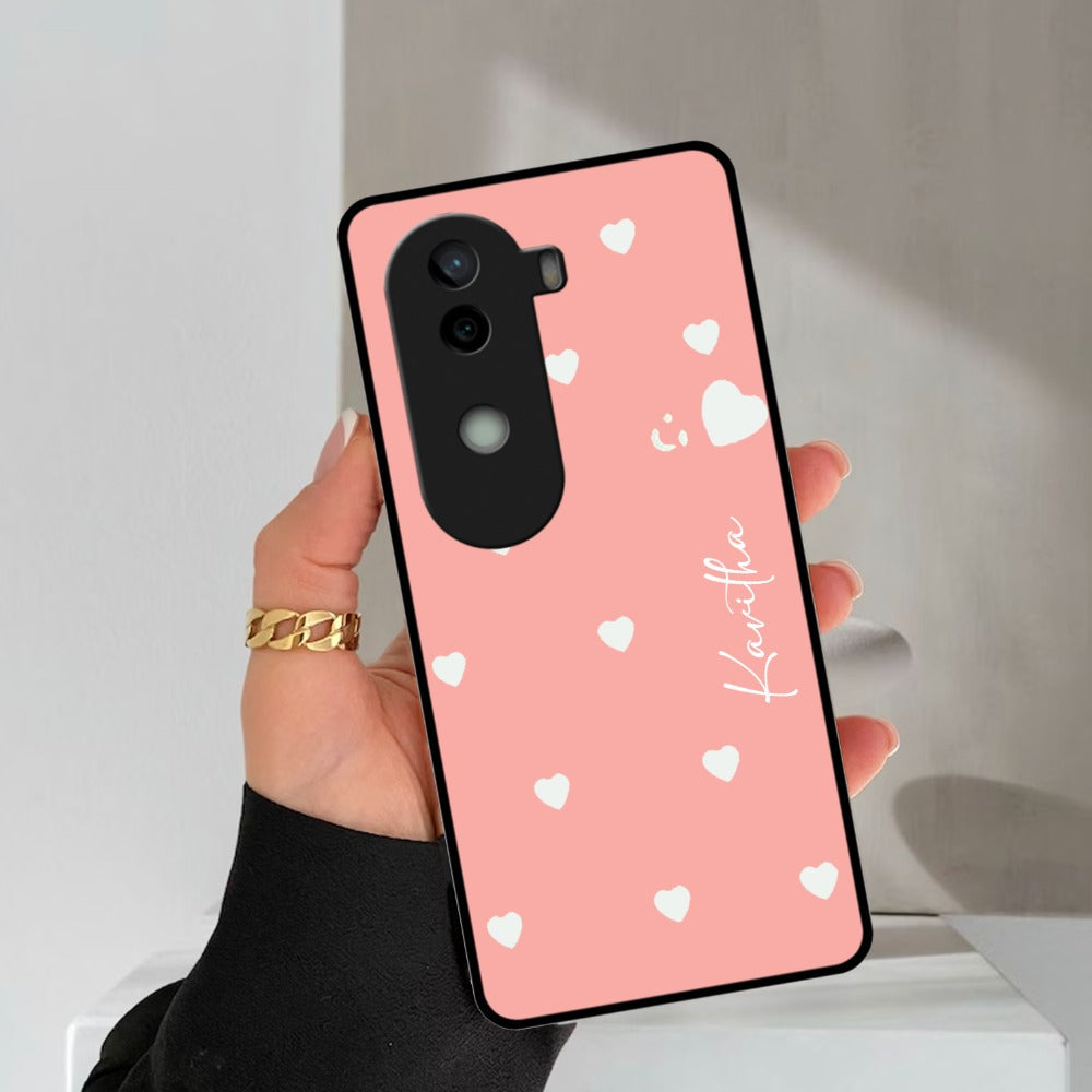 Be Loved Glossy Customized Metal Case Cover Peach For Vivo