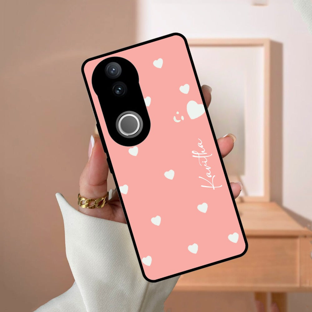 Be Loved Glossy Customized Metal Case Cover Peach For Vivo