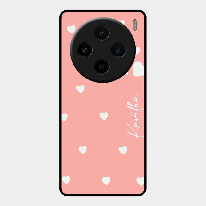Be Loved Glossy Customised Metal Case Cover Peach For Vivo X100 5G