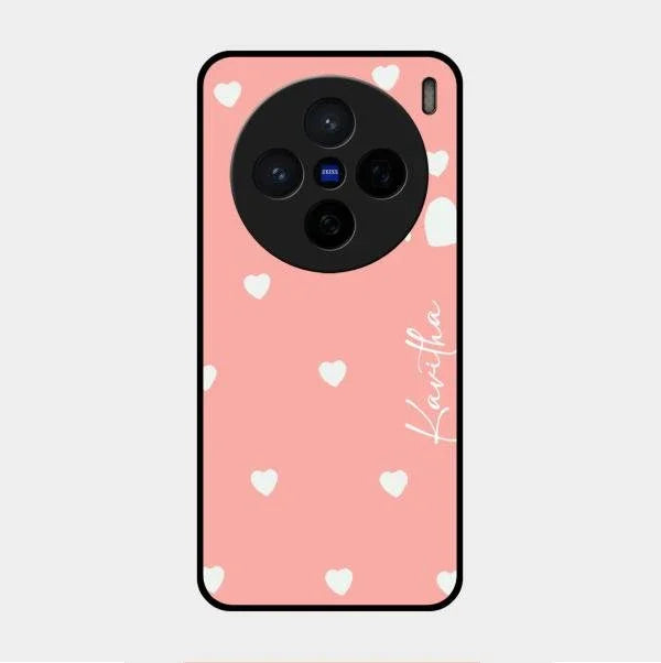 Be Loved Glossy Customised Metal Case Cover Peach For Vivo X200 5G