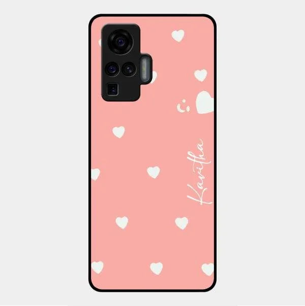 Be Loved Glossy Customised Metal Case Cover Peach For Vivo X50 Pro 5G