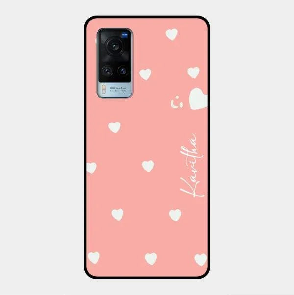 Be Loved Glossy Customised Metal Case Cover Peach For Vivo X60 5G