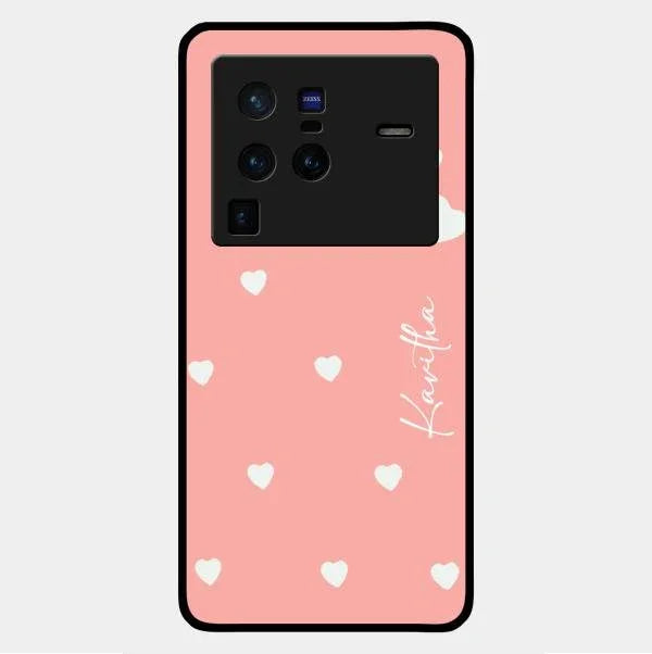 Be Loved Glossy Customised Metal Case Cover Peach For Vivo X80 Pro 5G
