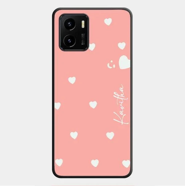 Be Loved Glossy Customised Metal Case Cover Peach For Vivo Y01