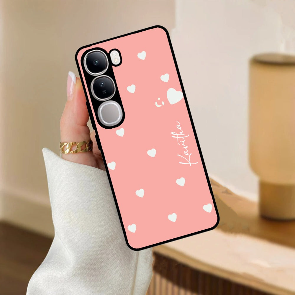 Be Loved Glossy Customized Metal Case Cover Peach For Vivo